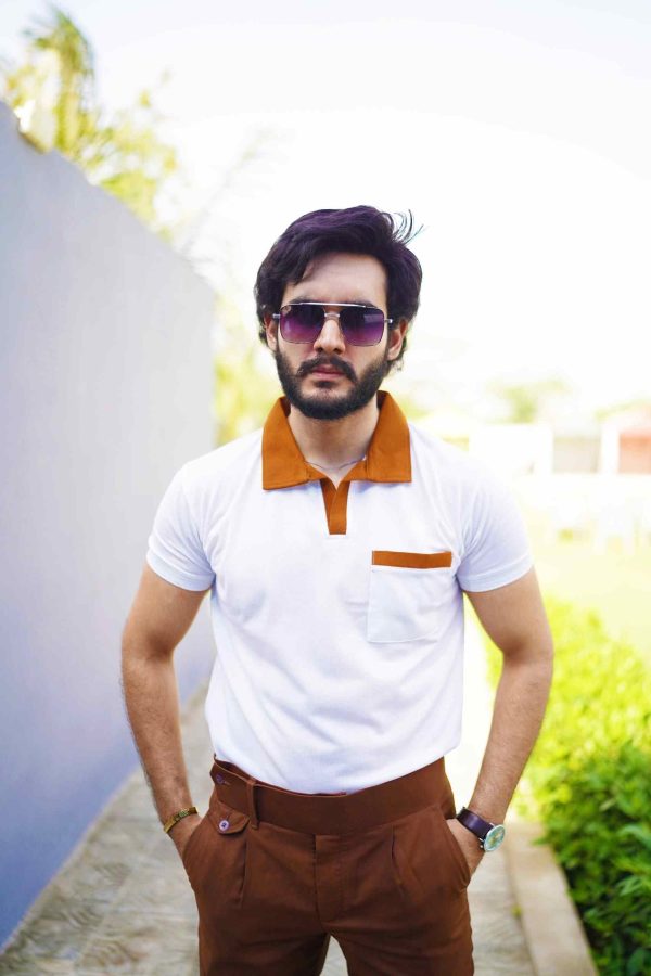 Men's Embroidered Short Sleeve Polo Shirt