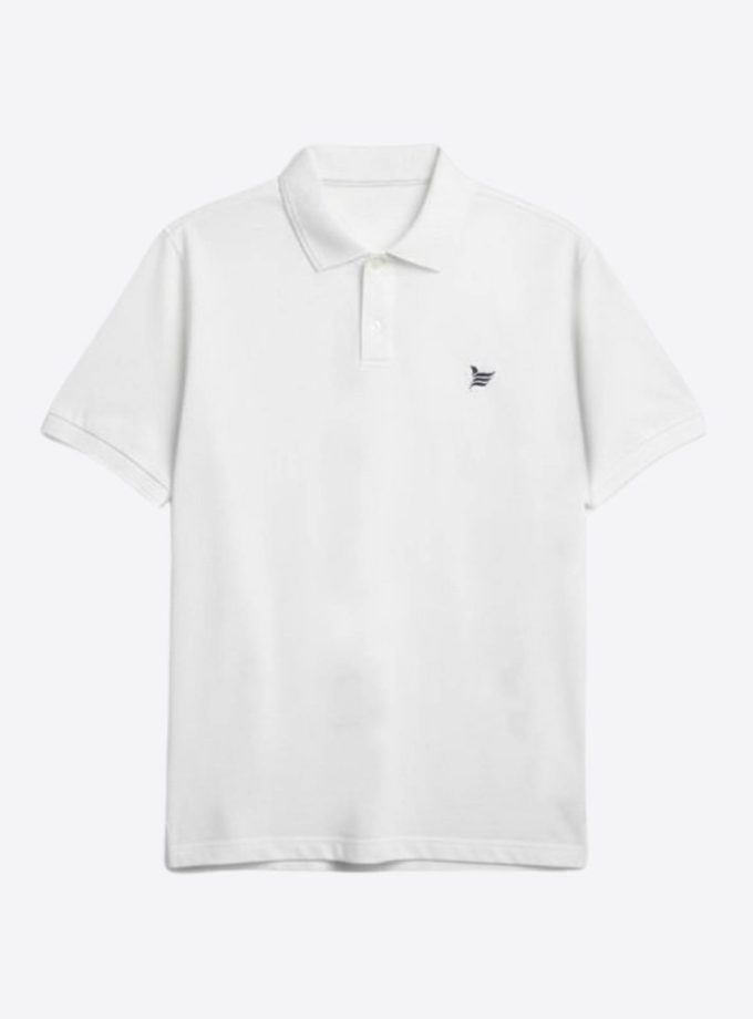 White Placket Polo