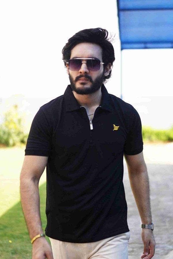 Tipped Collar Polo – Max 21 Embroidery - Image 3