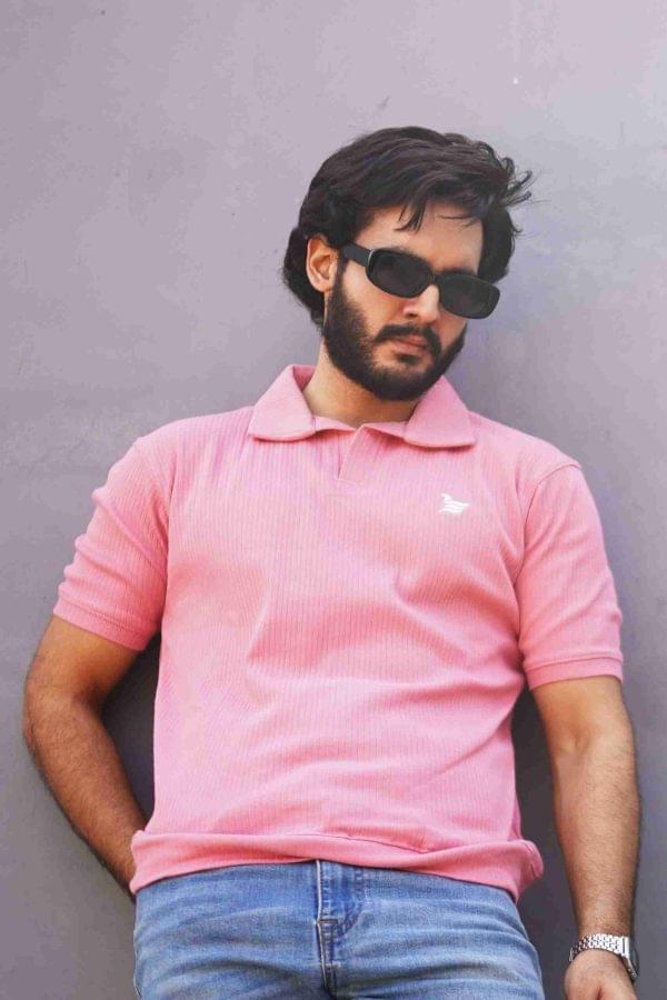 Contrast Stripe Polo – Long Sleeve